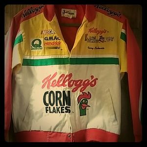 Kids lightweight racing jacket with zipper front